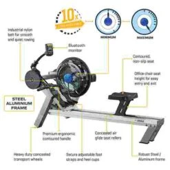 Fluid "Evolution Series" Rowing Machine -Sports-Fitness Equipment 318 2417 10